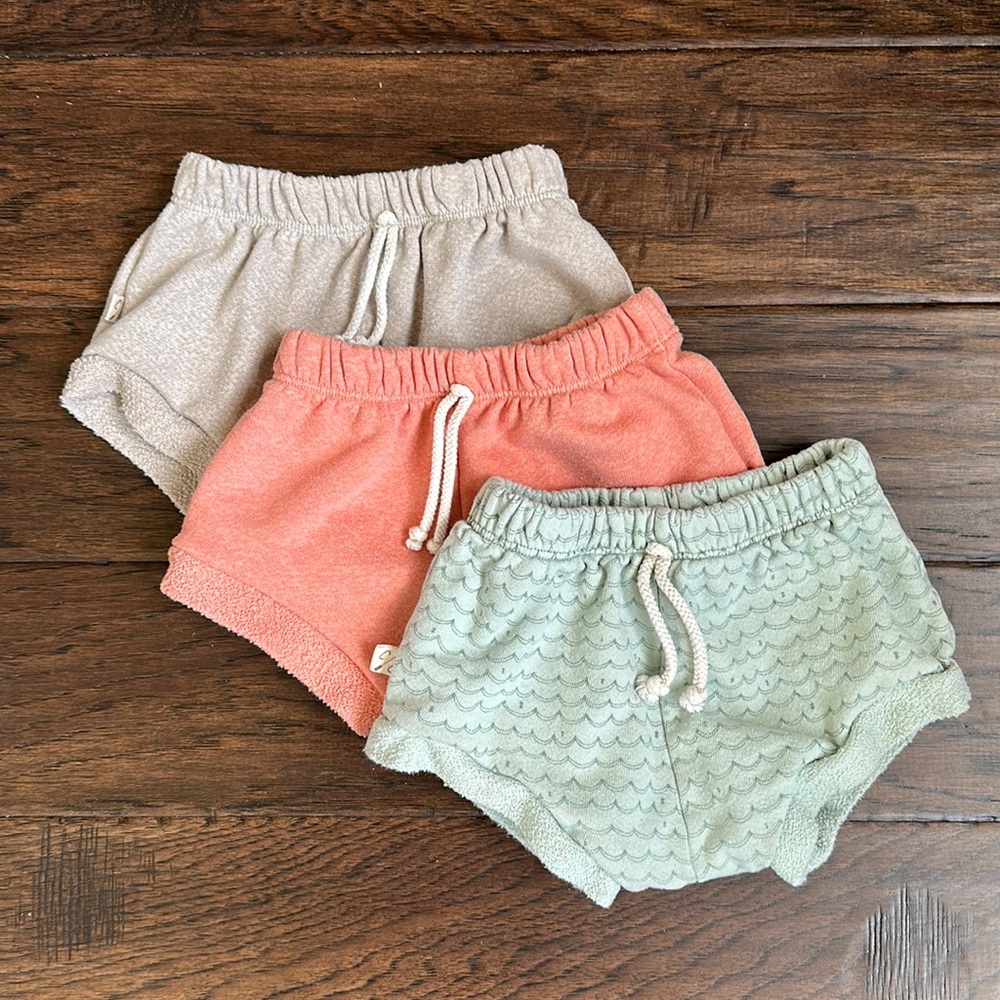 Lot of 3 Childhoods Clothing Shorties, size 3T.
